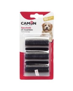 Qese per mbledhjen e jashteqitjes, Camon, 14x21x29.5 cm, ngjyre e zeze, 3 cope