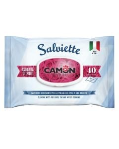 Wet pet wipes, Camon, 40 pieces, 20x30 cm, rose scent