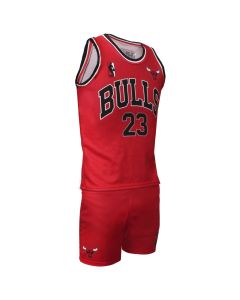 Adult Basketball Uniforms 4U Sports Bulls Jordan Size M Suit 1 Red Color