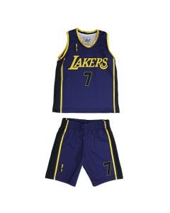 Basketball uniform for children, 4U Sports, LA Lakers, James, size 8 years, suit 2, color purple