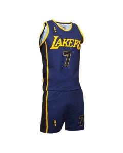 Basketball uniform for children, 4U Sports, LA Lakers, James, size 10 years, suit 2, color purple