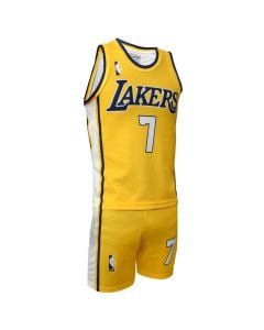 Adult Basketball Uniform 4U Sports LA Lakers James Size L Suit 1 Yellow Color
