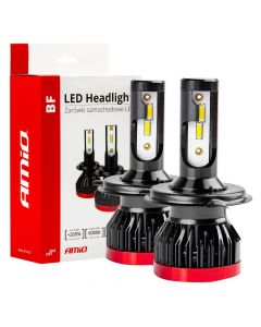 Llambe makine, Amio, LED, H4, +200%, 6-18 V, 30 W, 6000 K
