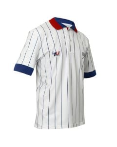 Bluze polo tenisi, 4U Sports, masa XS, me vija, e bardhe