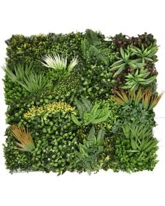Gardh me gjethe artificiale, Giardino Verde, Roma, Spring Garden, 100 x 100 cm, 3.2 kg, 1179 gjethe, ngjyra jeshile me nuanca