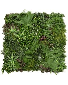 Gardh me gjethe artificiale, Giardino Verde, Roma, Wonderlandn, 100 x 100 cm, 3.2 kg, 1301 gjethe, ngjyra jeshile me nuanca