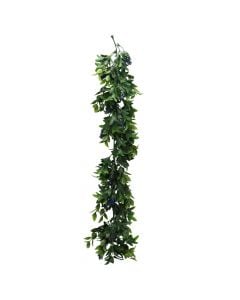 Branch with artificial leaves, Giardino Verde, Pine cone, 60-75 cm, 74 g, 54 leaves
