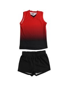 Uniforme volejbolli per meshkuj, 4U Sports, M, e kuqe me te zeze