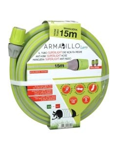 Water pipe + connectors, Armadillo superlight, 5/8", 15 m, anti-twist