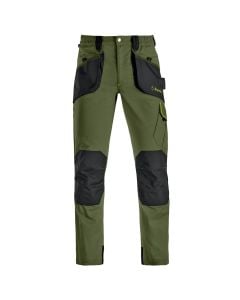 Work pants, Kapriol, Slick, size L, 260 g/m2, green color