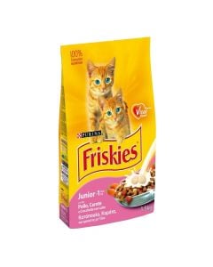 Food for kittens, Friskies, 1.5 kg, with milk, chicken and vegetables