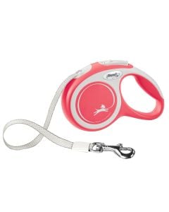 Litar drejtues per qen, Flexi, Comfort, XS, 3m, 12 kg, ngjyre e kuqe