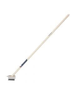 Cleaning brush, Big, 10 x 130 cm, metal tip, wooden handle