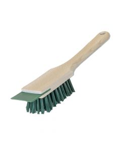 Cleaning brush, Big, 6 x 31 cm, plastic bristles, wooden handle