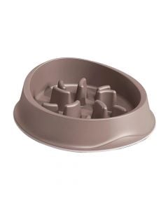 Food bowl and trainer for dogs, Stefanplast, Chic, 0.5 l, 20.5x20.5x6.5h cm, terracotta color