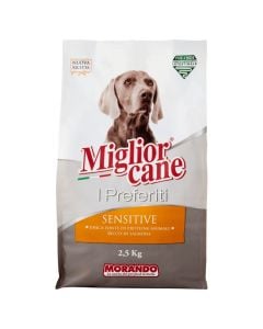 Professional dog food, Migliorcane, 2.5 kg, Sensitive, with salmon