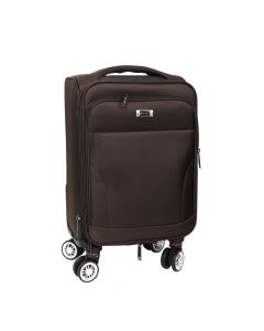 Travel suitcase, Diplomat, 46 x 32 x 24 cm, cherry/brown color