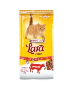 Cat food, Versele Laga, 2 kg, with beef, for active cats