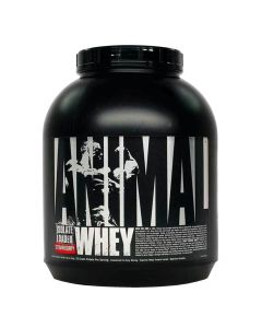 Protein, Whey, Isolate, Animal, 2.27 kg, Strawberry, 25 g protein per serving, 11.5 g amino acid, 5.5 g BCAA