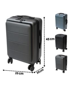 Valixhe udhëtimi, Lux, polikarbonat, 18", W25 x D35 x H45 cm, ngjyra mikse