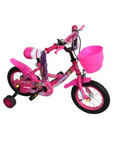Biciklete per vajza, 12", Barbie,  ngjyra roze