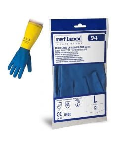 Chemical gloves, Reflexx, Latex, PPE Cat. 3, EN ISO 374-1, EN ISO 374-5, EN 388