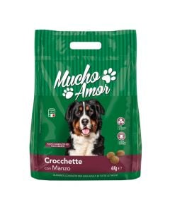 Dog food, Muchoamor, croquettes, beef, 4 kg