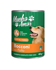 Canned food for dogs, Muchoamor, with chicken, 405 g