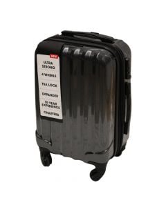 Travel suitcase, Swisstourister, 20", black color