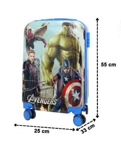 Children's travel suitcase, Marvel, polypropylene, 20", W25 x D33 x H55 cm, with design