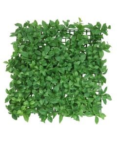 Fence with artificial leaves, PVC, 50x50 cm, green color