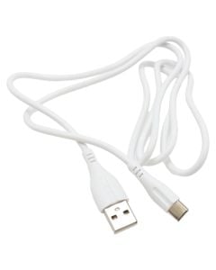 Fishë karikimi, PZX, V142S, USB-Type-C, 2.1 A, 100 cm, ngjyrë e bardhë