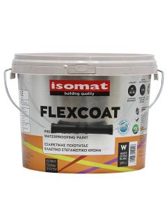 Acrylic paint for inside and outside, Isomat, Flexcoat, 3L, white color