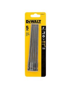 Long screwdriver bits, DeWalt, 156 mm, 5 pcs