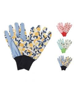 Garden work gloves, Progarden, cotton, 3 mixed colors
