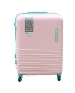 Travel suitcase, ProWorld, 47 x 28 x 72 cm, ABS, pink color