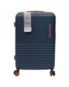 Travel suitcase, ProWorld, ABS, 28", W28 x D47 x H72 cm, dark blue color
