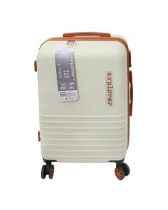 Travel suitcase, Exlporer, 42 x 25 x 61 cm, ABS, cream color
