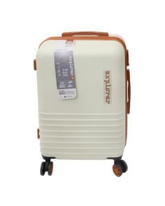 Travel suitcase, Explorer, ABS, 24", W25 x D42 x H61 cm, cream color