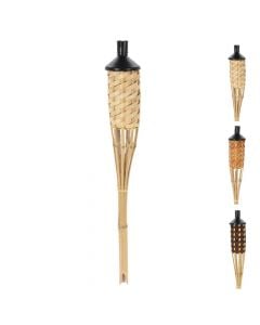 Bamboo torch with light, ProGraden, H65cm, mixed colors