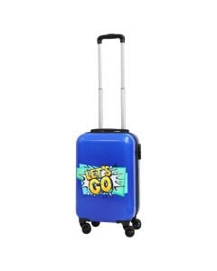 Travel suitcase, Excellent houseware, 32.5 x 21 x 51 cm, ABS, with design