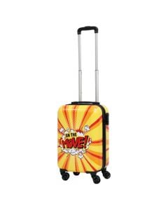 Travel suitcase, Excellent houseware, 51 x 33 x 21.5 cm, ABS, with design