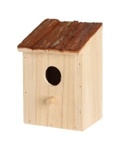 Nest for birds, 10x10x15cm, wood composite material