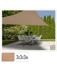 Tende per verande, ProGarden, 3x3x3m, 150 g/m², poliester, ngjyra sand