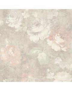 Wallpaper, As Creation, Livingwalls, Floral, 10.05 m x 0.53 m, cream, brown, red, 3648336042