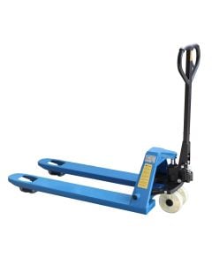 Pallet truck, 3 Ton, 540x1150, white nylon wheels, 180x50-80x70mm