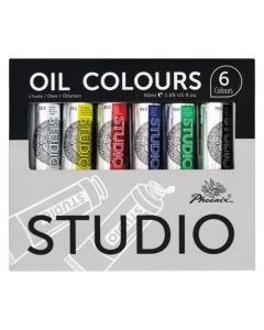 Oil paint set, Dom, 50ml, 6pc, mixed colors
