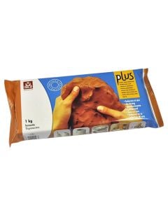 Clay for sculptures, Sio-2, 1 kg, terracotta