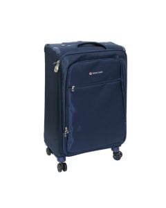 Travel suitcase, Wemge Sabre, textile, 20", W22 x D34 x H57 cm, blue color