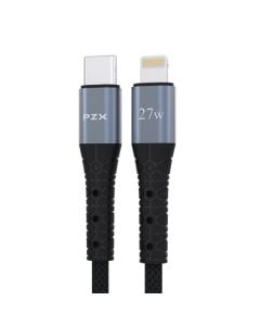PZX charging cable, V202P, Type C-Lightning, 27 W, 200 cm, black